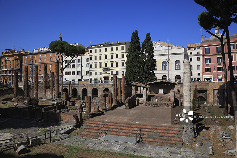 阿根廷塔广场：罗马皮尼亚区的古老广场图片素材