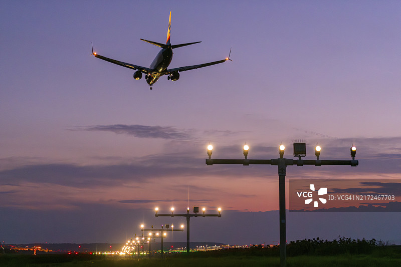 斯图加特机场的客机图片素材