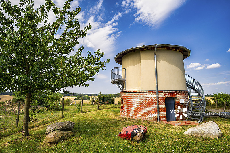 加里水塔，拉本施泰因弗莱明，勃兰登堡，德国，欧洲图片素材