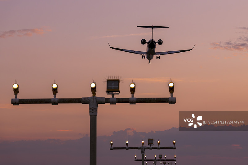 斯图加特机场的客机图片素材