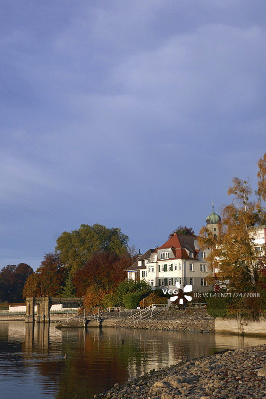 腓特烈港皇家夏宫的城堡港口，位于博登湖畔图片素材