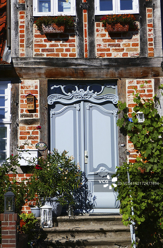 莫尔恩的古董前门图片素材