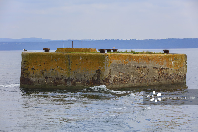 二战期间德国海军在法国布雷斯特港建造的海豚图片素材