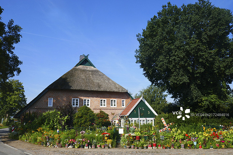 德国北部的传统农舍图片素材