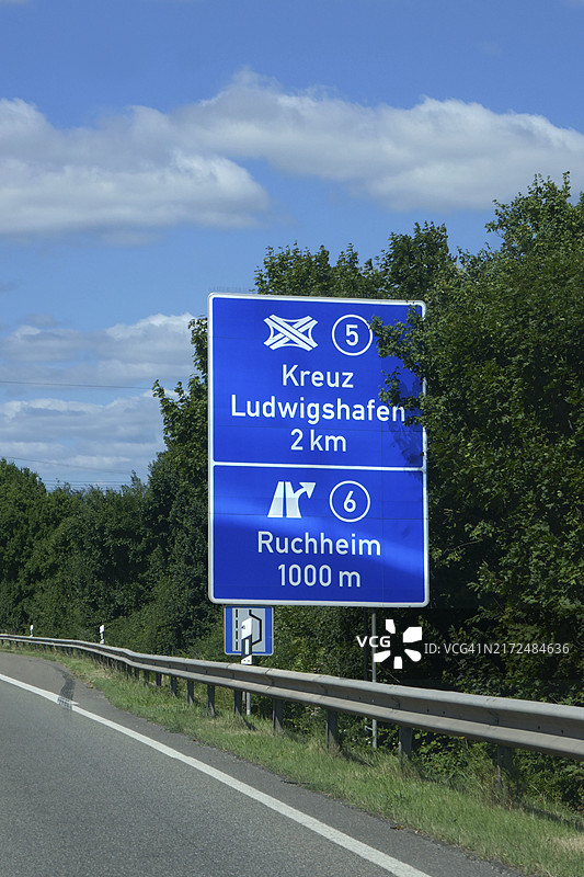 鲁赫海姆高速公路出口图片素材