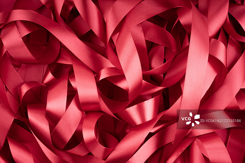 红色缎带抽象纹理背景图片素材