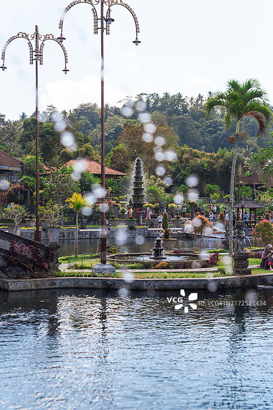 巴厘岛提尔塔冈加水宫景色图片素材