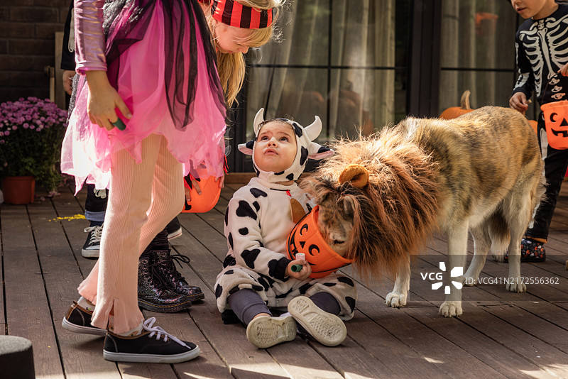 在家举办万圣节派对图片素材