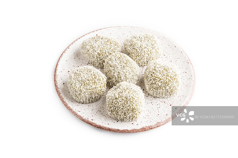 日式糯米团：班兰果酱麻薯图片素材