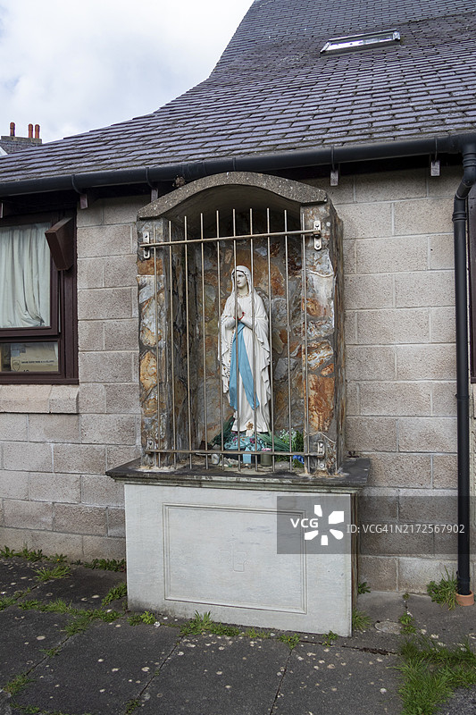 康威圣母玛利亚雕像，威尔士，英国图片素材