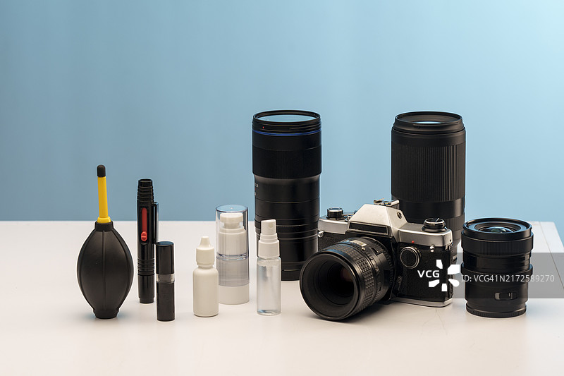 镜头和相机的清洁与保养图片素材