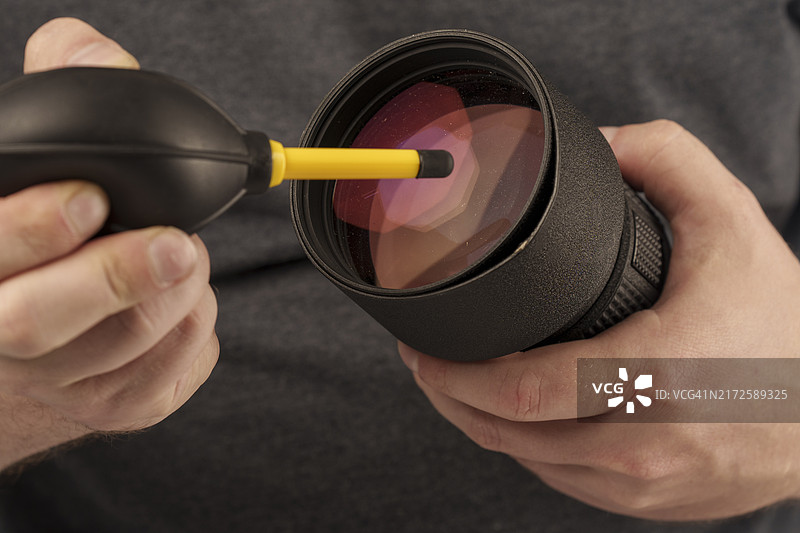 镜头和相机的清洁与保养图片素材