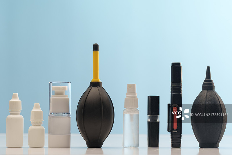 一套镜头清洁和护理工具图片素材