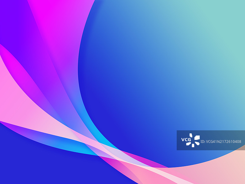 抽象鲜艳曲线图片素材