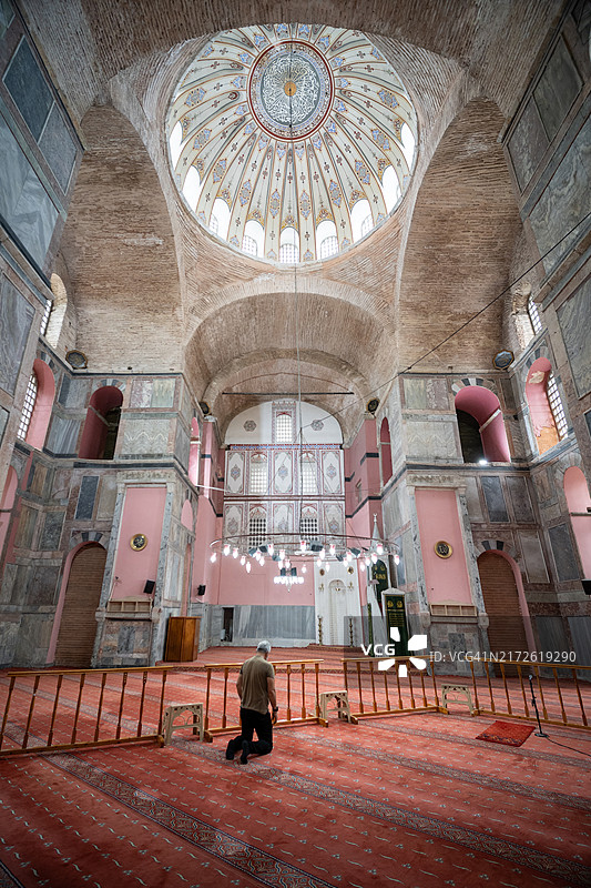 伊斯坦布尔卡伦德哈内清真寺内部图片素材