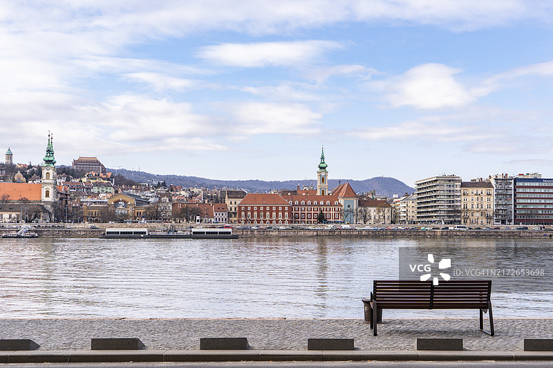 多瑙河畔布达佩斯风光：布达城区一隅图片素材