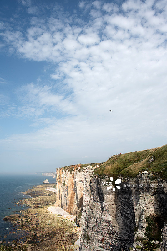 海景岩石风光：法国诺曼底埃特勒塔图片素材