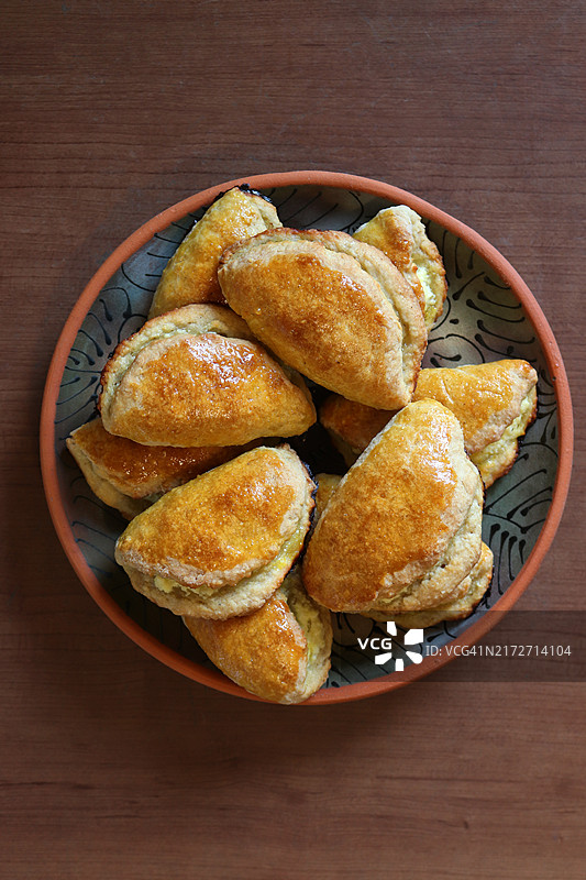 农家干酪烤饼图片素材