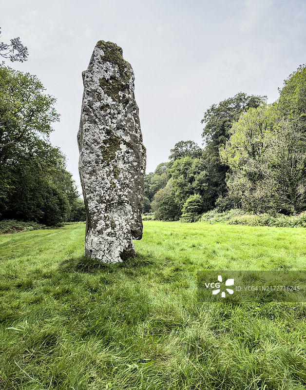 厄斯克河附近的彭迈亚思立石（鱼石）图片素材