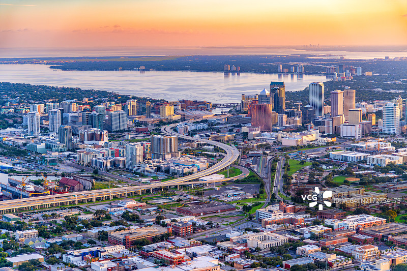 佛罗里达州坦帕市中心图片素材