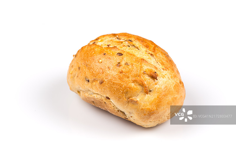 带芝麻的卷面包图片素材