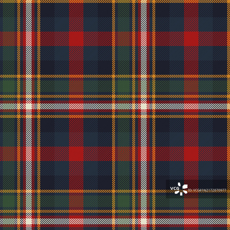 格子面料苏格兰格子矢量无缝图案图片素材