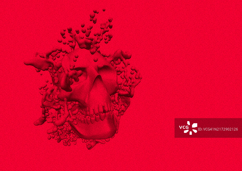 病毒颗粒插图图片素材