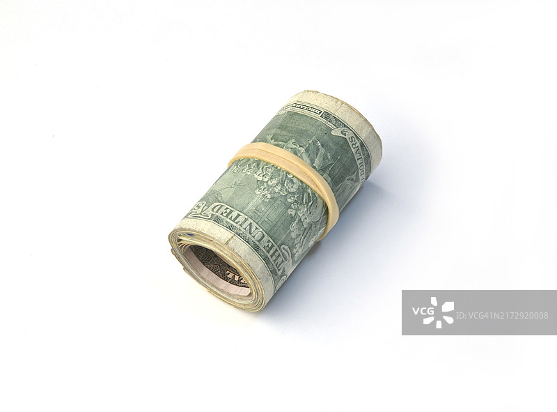 一卷钱币图片素材