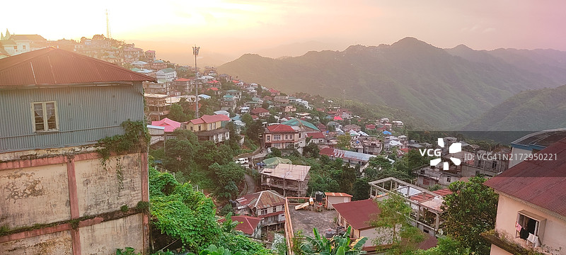 隆格莱的傍晚景色图片素材