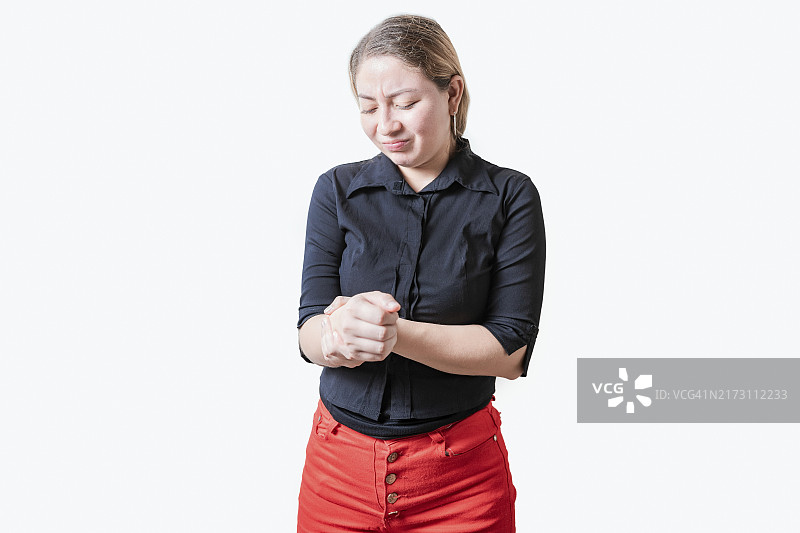 关节炎和手部疼痛患者图片素材