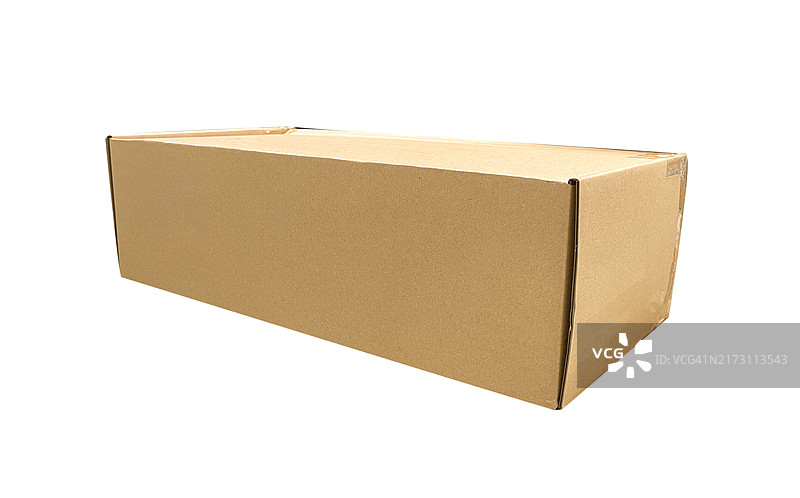 白色背景上的纸板箱图片素材