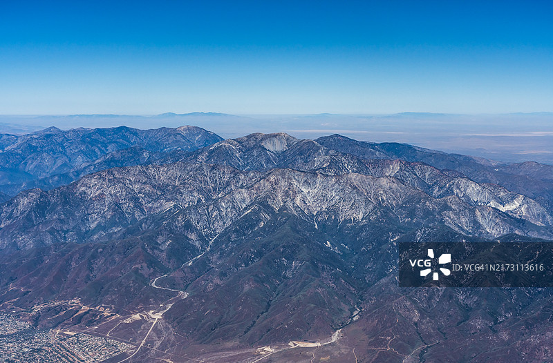 秃头山航拍景色图片素材