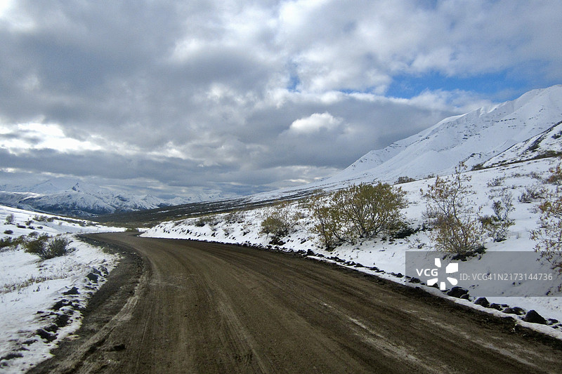 阿拉斯加雪山风光图片素材
