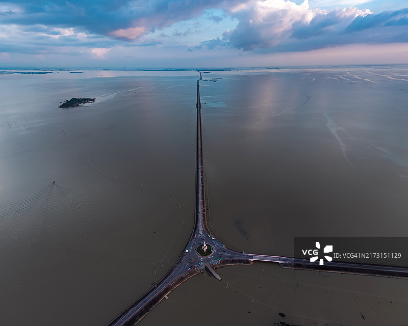 孟加拉国吉绍尔甘杰区米塔迈因豪尔的鸟瞰图图片素材