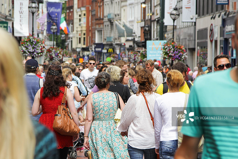 爱尔兰都柏林格拉夫顿街图片素材