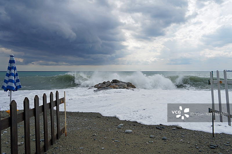 海洋与天空的美丽景色图片素材