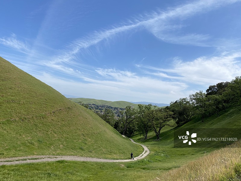 美国加利福尼亚州丹维尔的蓝天风景图片素材