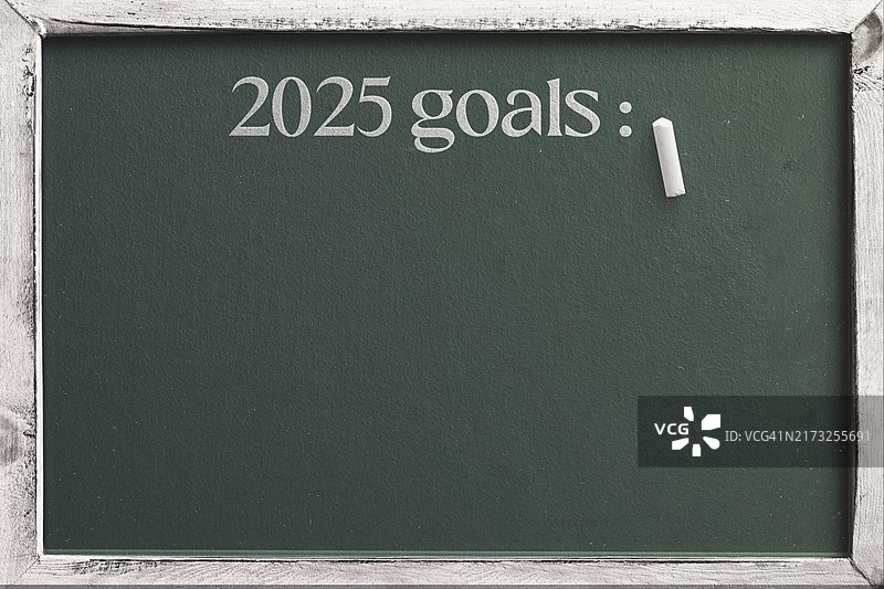 黑板上的2025年目标图片素材