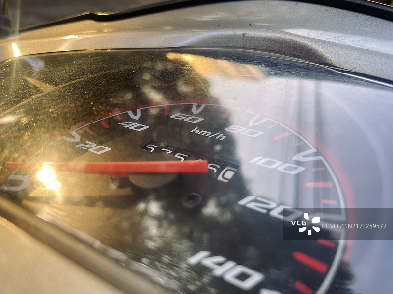 摩托车仪表盘特写图片素材