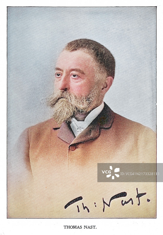 托马斯·纳斯特肖像（1840年9月26日-1902年12月7日）图片素材