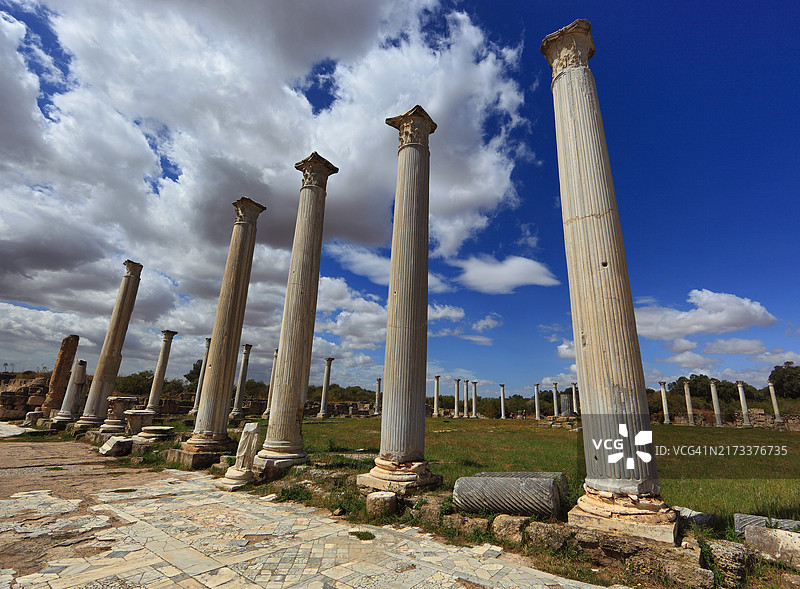 萨拉米斯：塞浦路斯古城图片素材