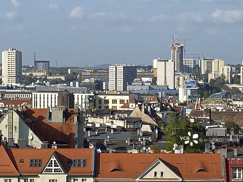 波兰卡托维兹全景（2024年9月）图片素材