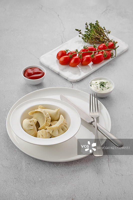 冷冻猪肉馅半成品饺子图片素材