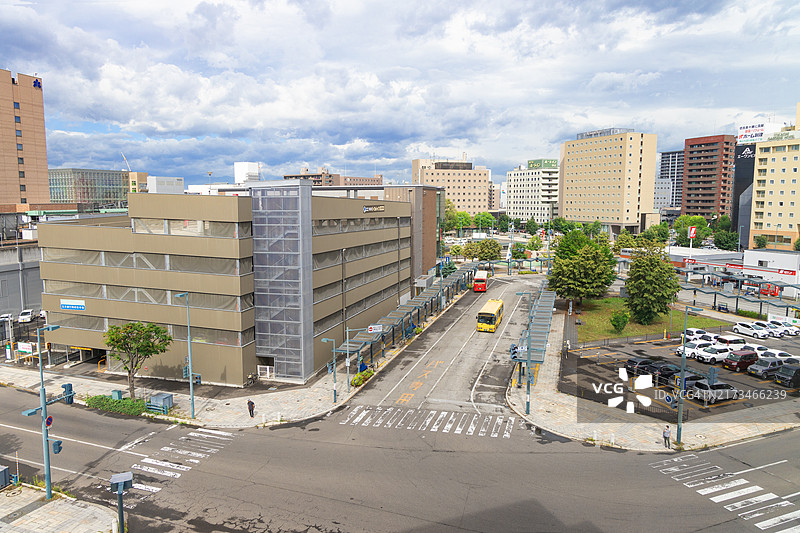 夏季白天的带广站区域图片素材