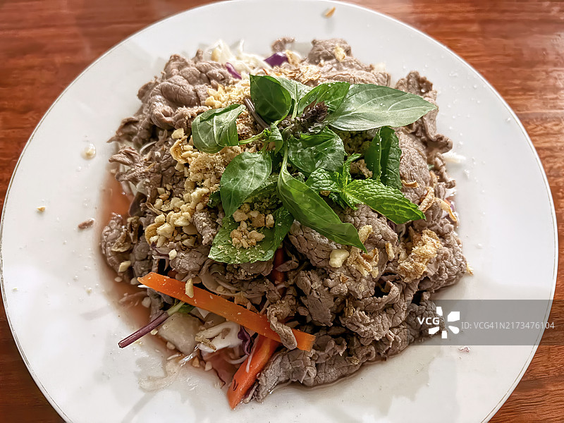 罗望子牛肉沙拉图片素材