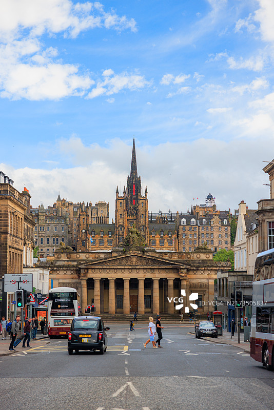 汉诺威街景与苏格兰国家美术馆图片素材
