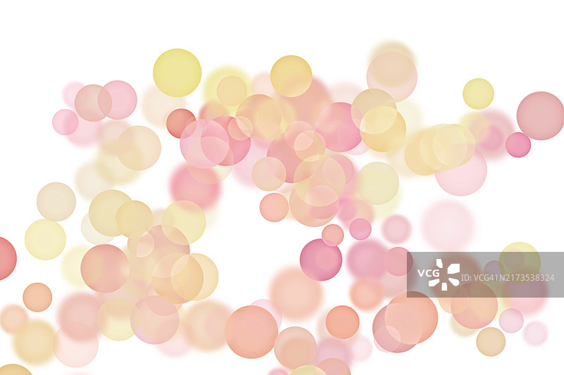 白色背景上的灯光模糊影像图片素材