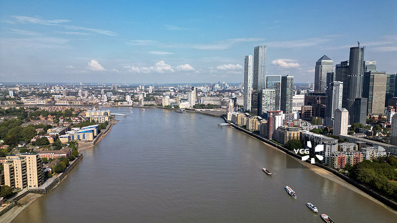 金丝雀码头和罗瑟希德图片素材