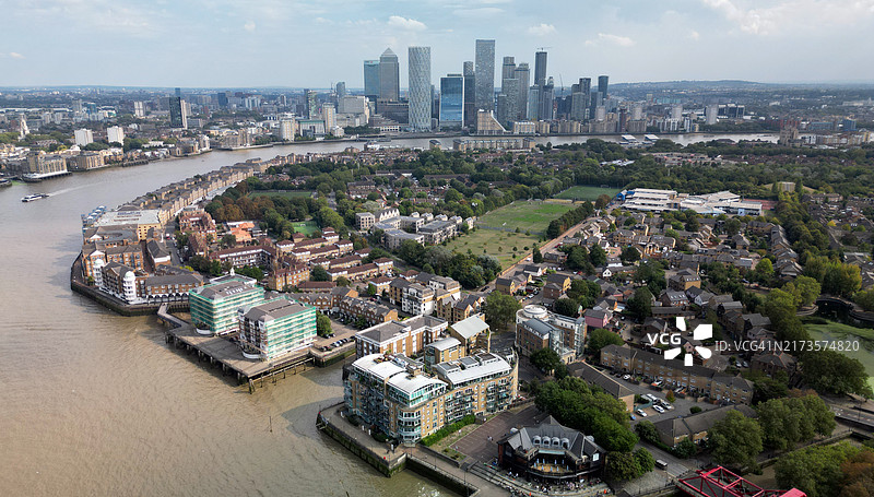 罗瑟海瑟和金丝雀码头图片素材