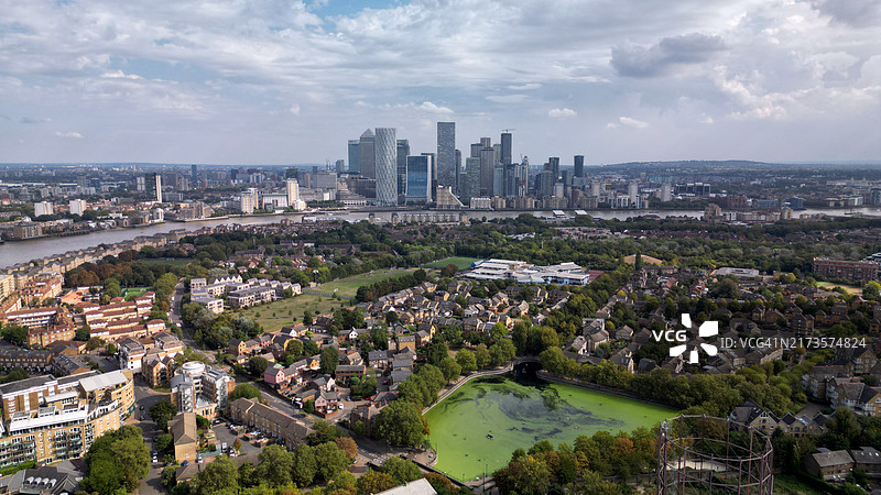 罗瑟海瑟和金丝雀码头图片素材